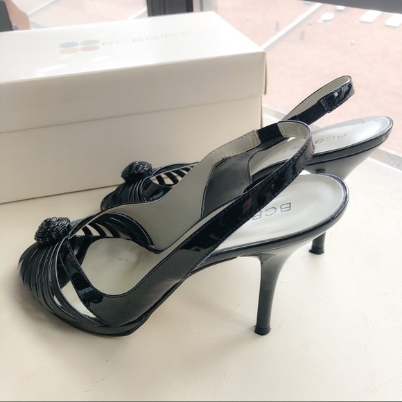 🌟 BCBG Girls Patent Leather Peep Toes Size 5.5 - Picture 3 of 6